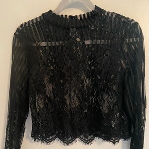 Black Lace Long Sleeve